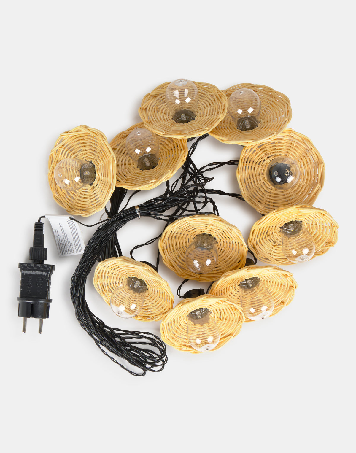 Security Rattan With String Outdoor Rattan String Lights – Natura Selection