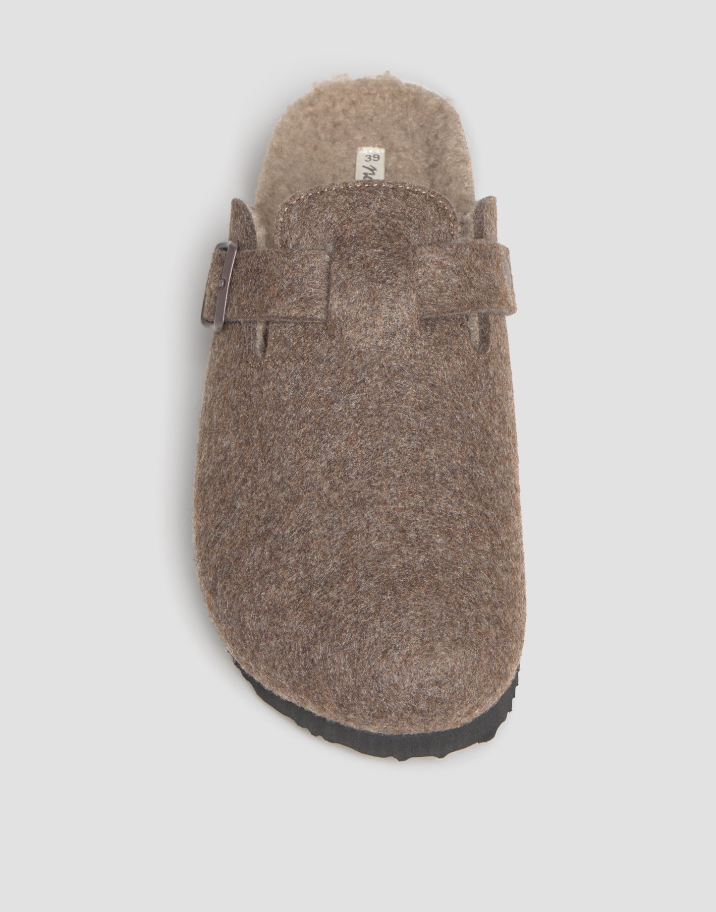 Filz-Clog mit Teddyfutter