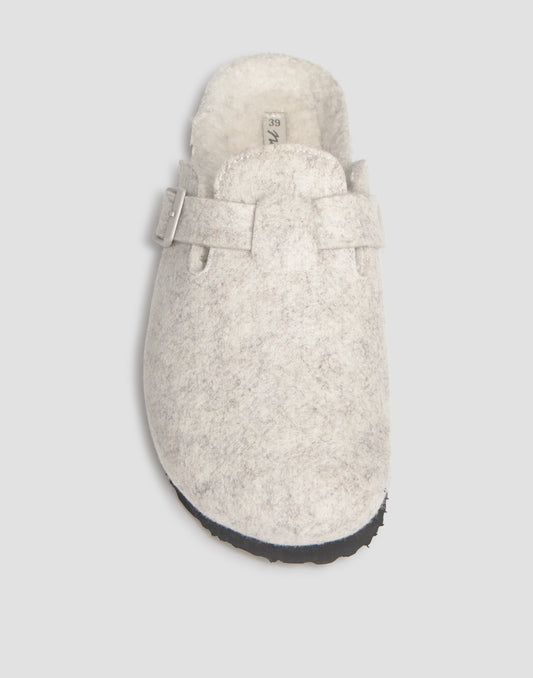 Filz-Clog mit Teddyfutter