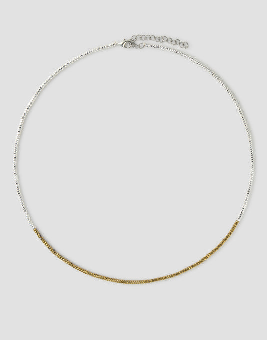 Collana beads bicolore