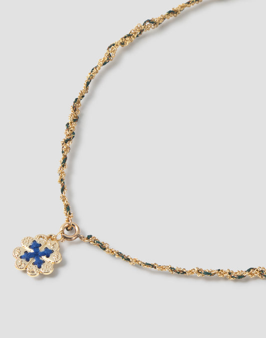 Collana oro con filo
