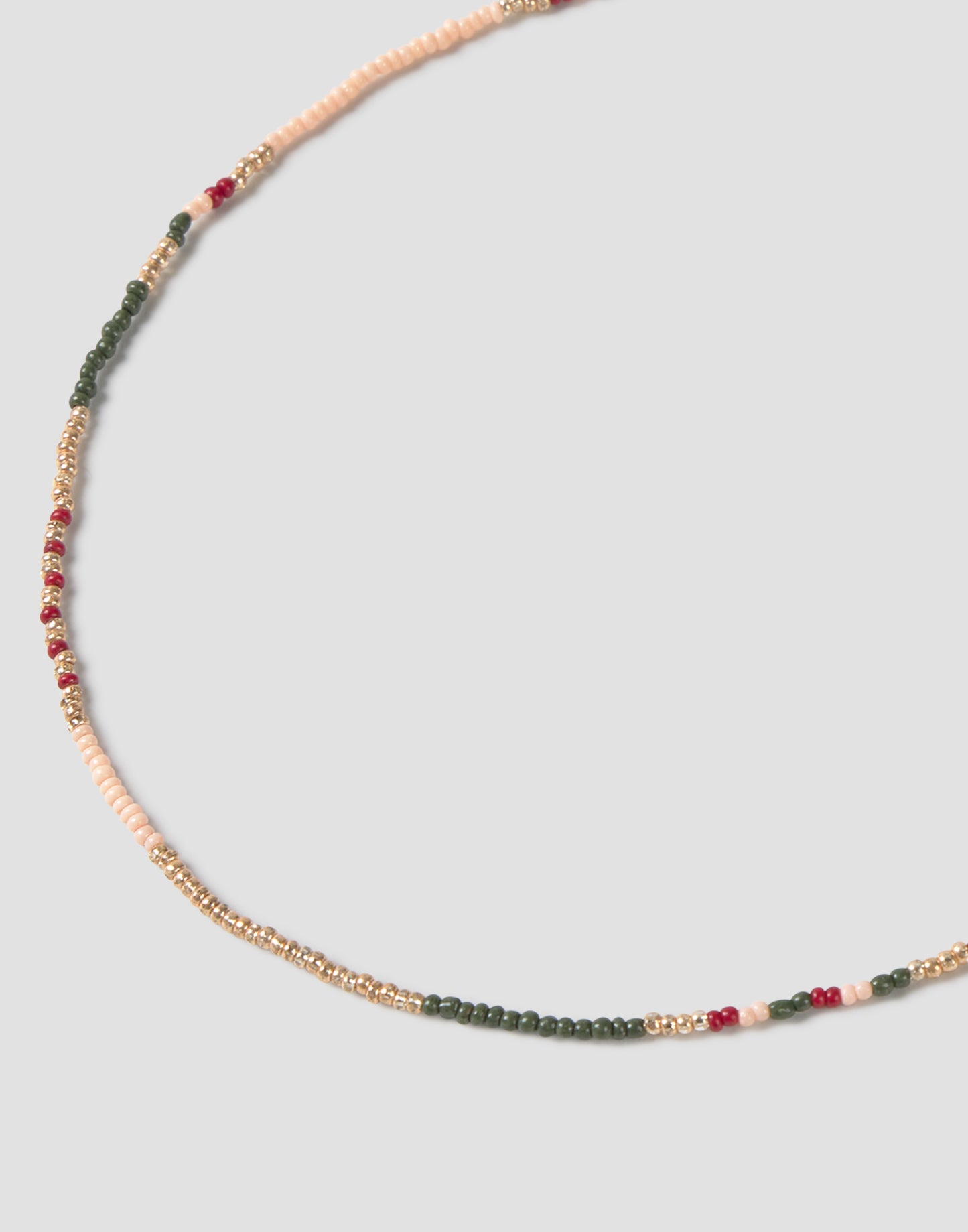 Multicolor beads necklace