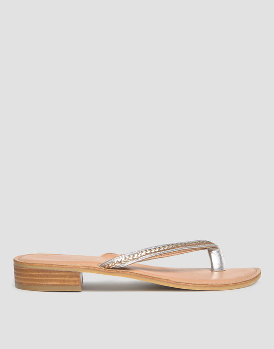 Sandalia plata dedo
