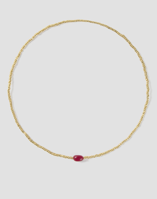 Collar piedra color