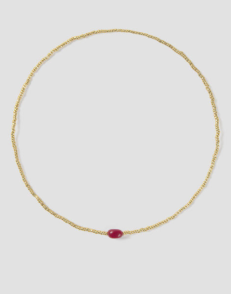 Collar piedra color