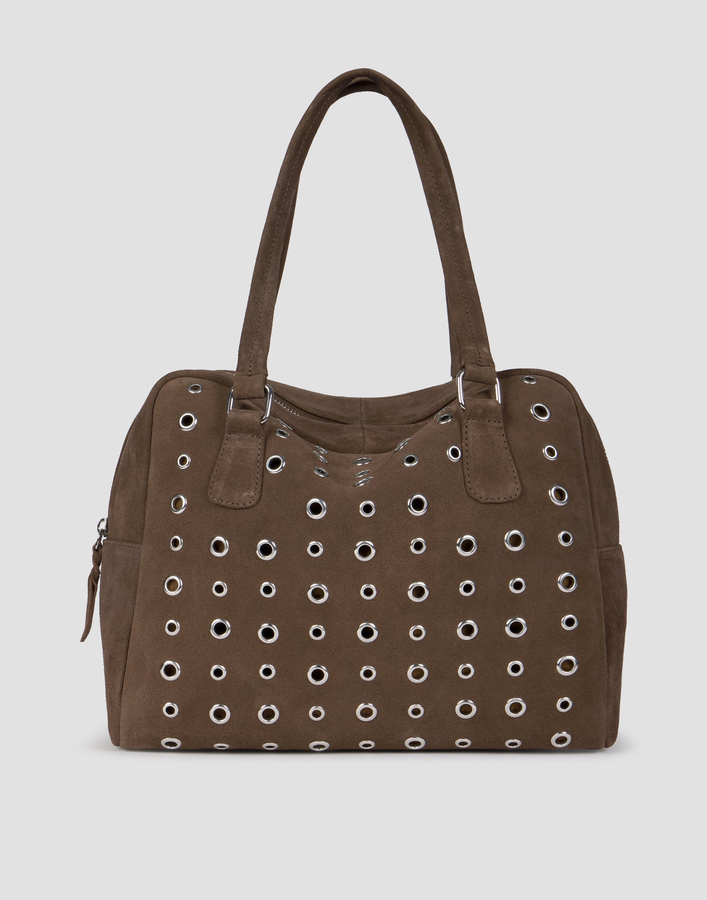 Bolso bowling tachas