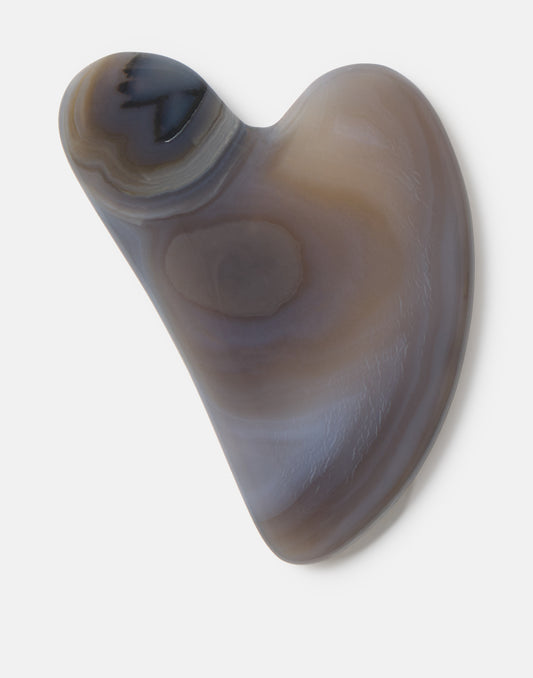 Piedra Gua Sha cuarzo ágata