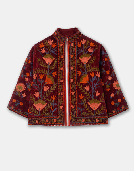 Jaqueta vellut Índia