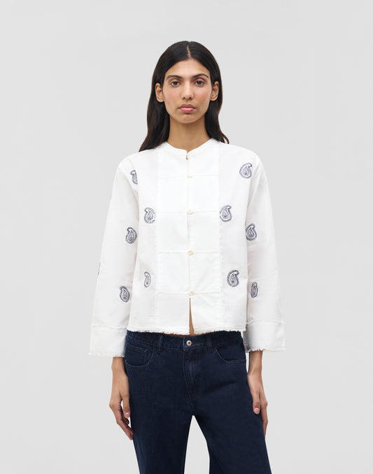 Paisley Embroidered Shirt
