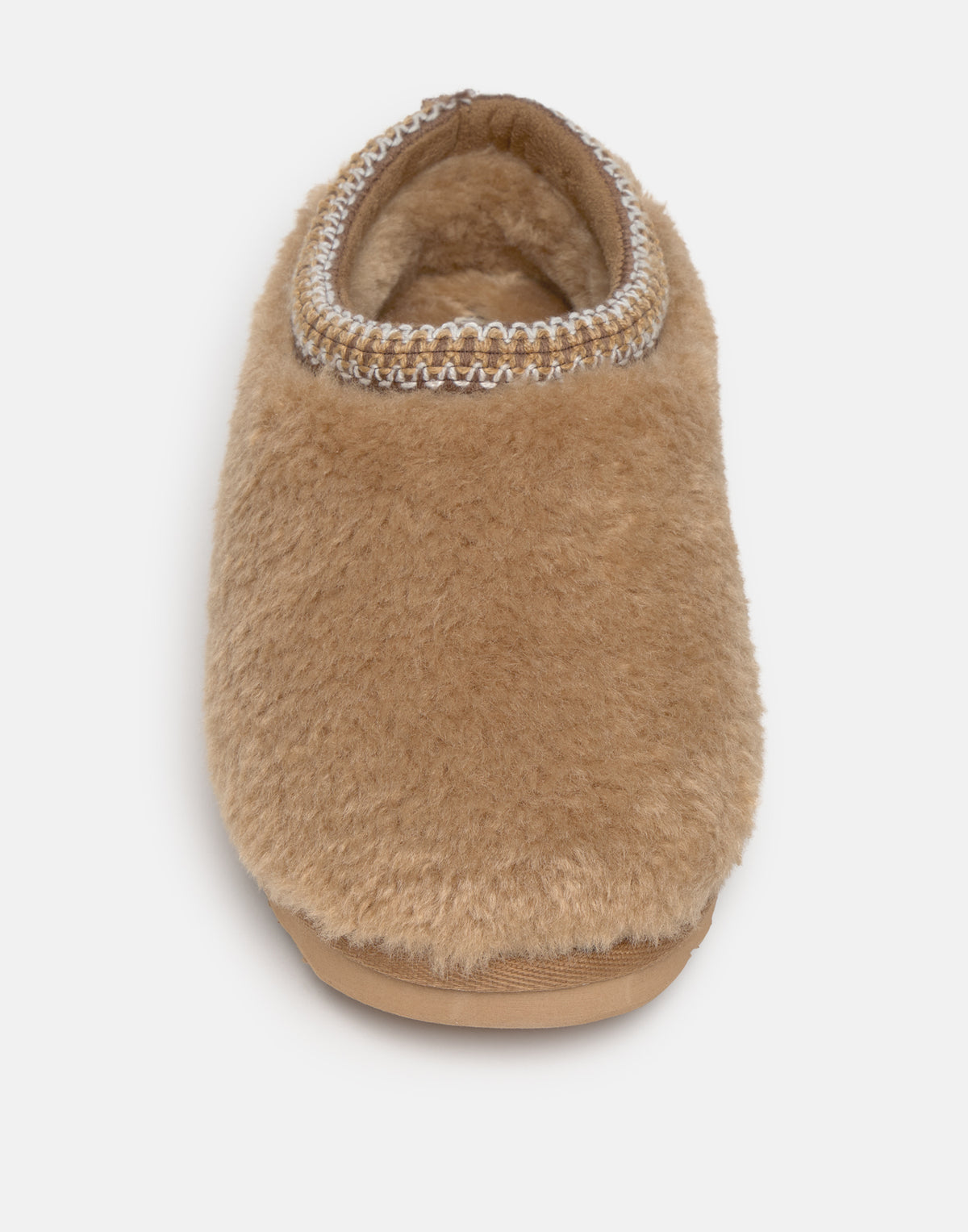 Low-Cut Faux Fur Boots with Braided Trim