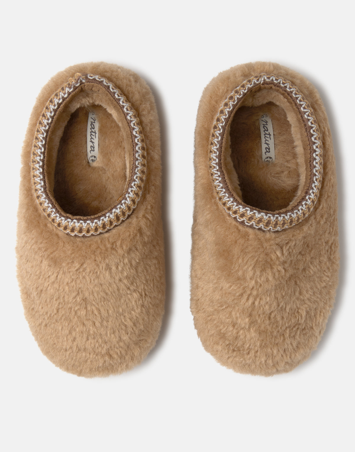 Low-Cut Faux Fur Boots with Braided Trim