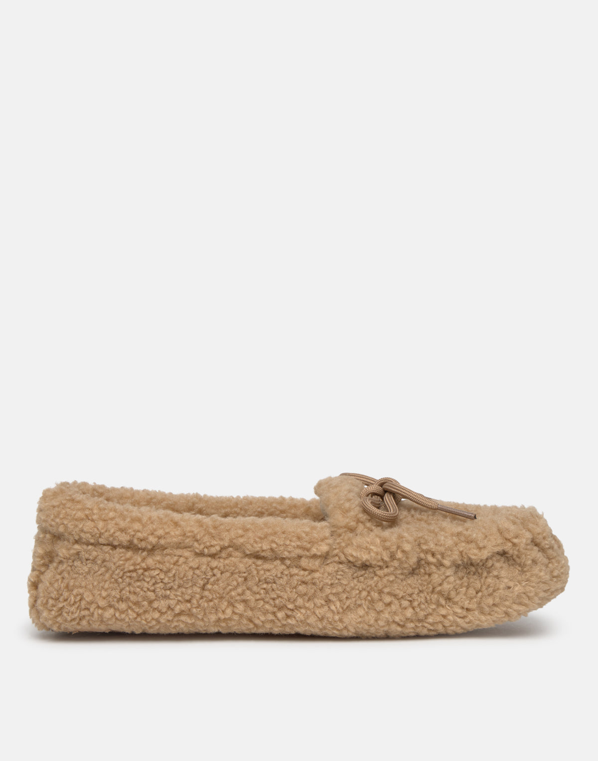 Closed Faux Fur Moccasin Slippers