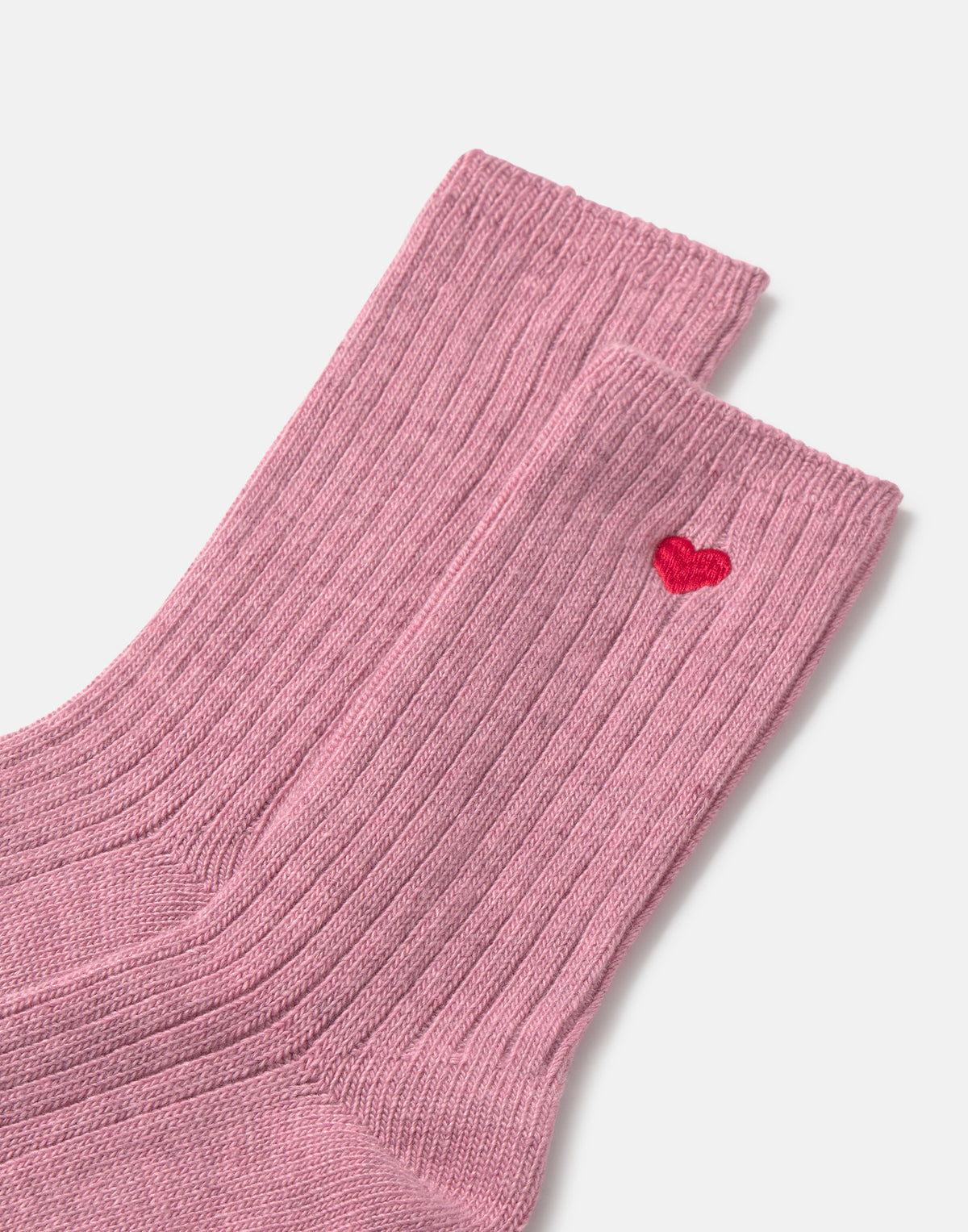 Calcetines calentitos corazón bordado