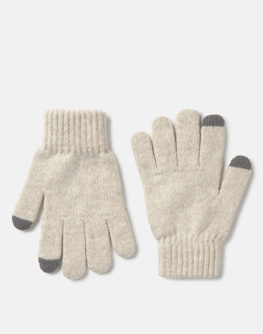 Guantes lisos melange