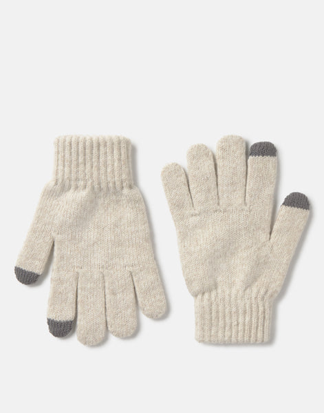 Gants unis mélangés