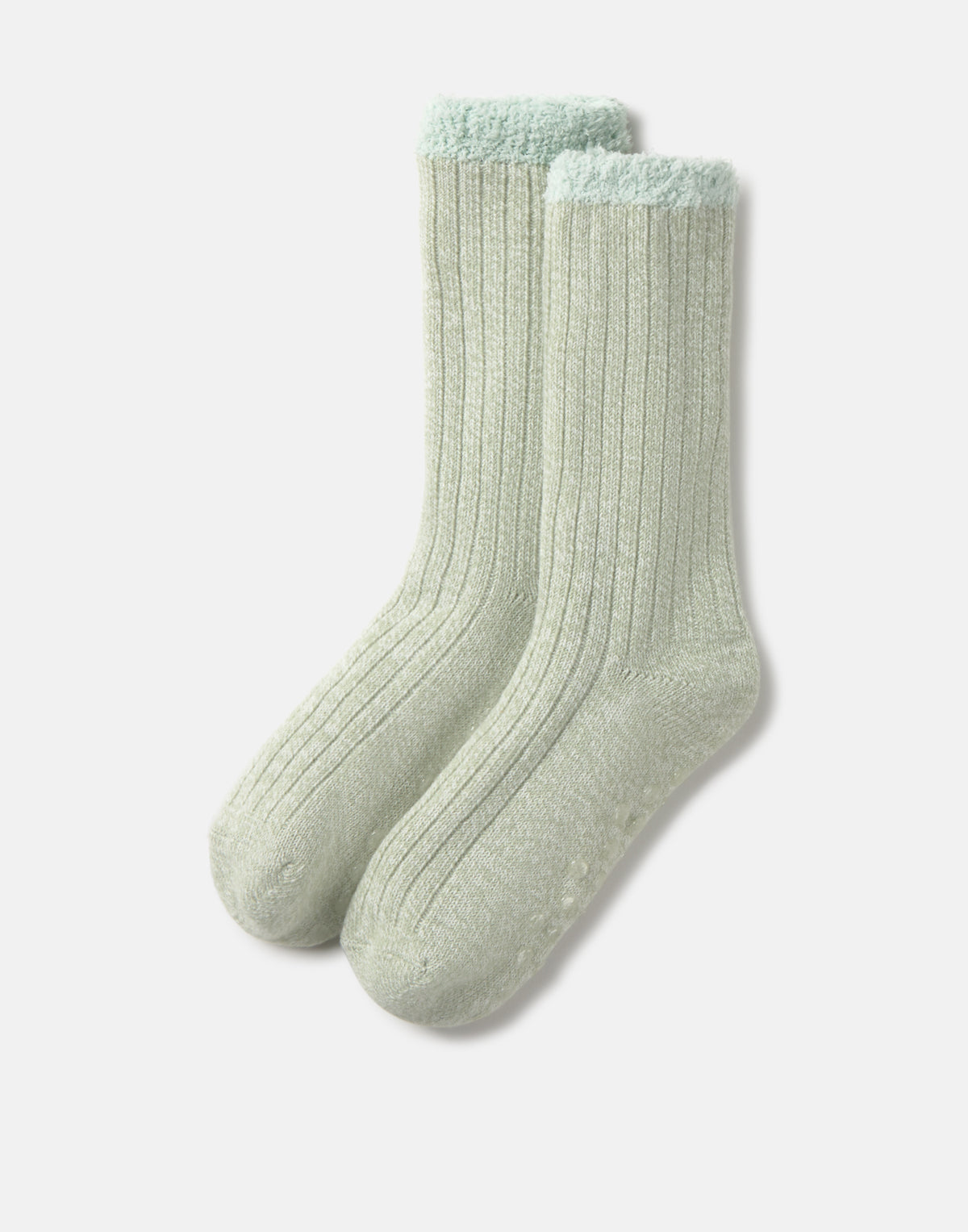 Stricksocke mit flauschigem Innenfutter