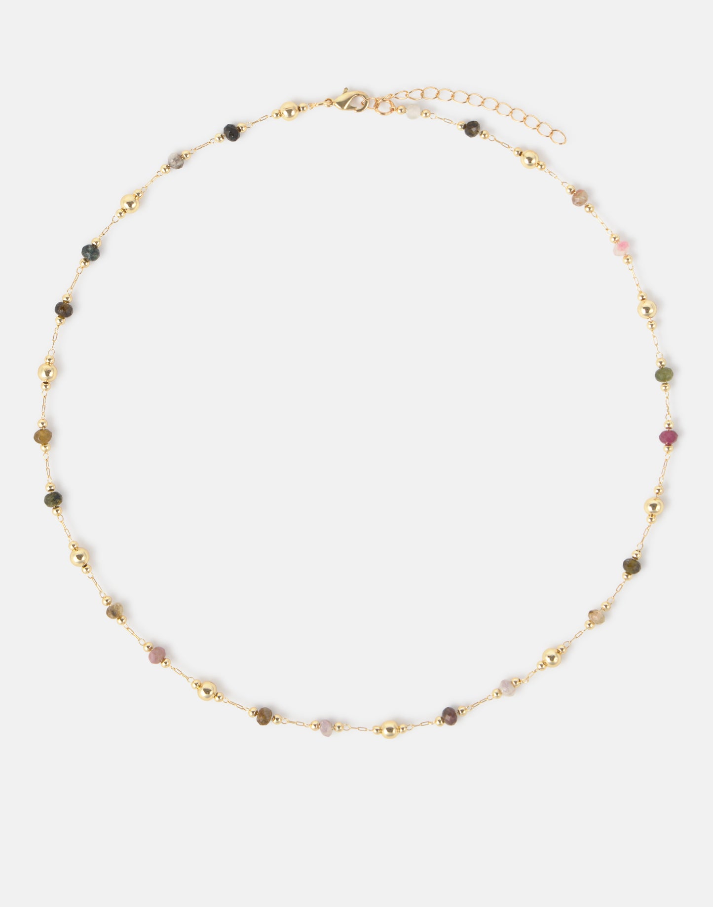 Collar multipiedras círculos