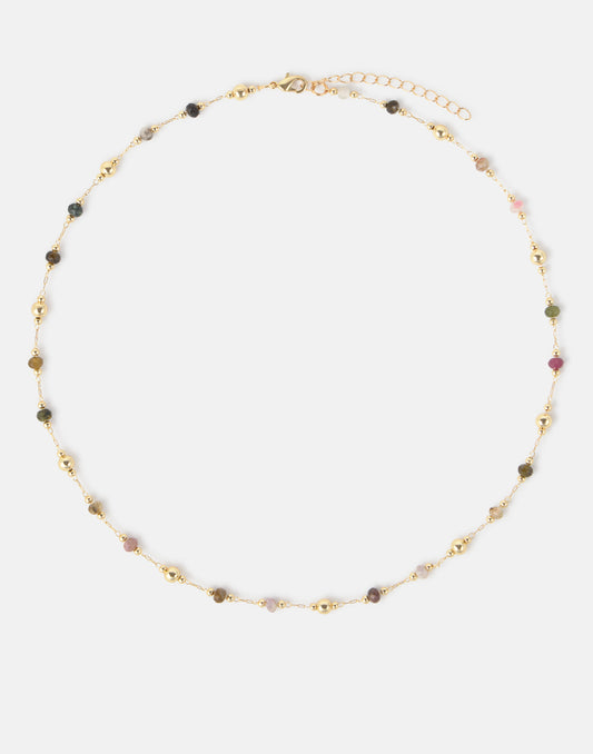 Collar multipiedras círculos