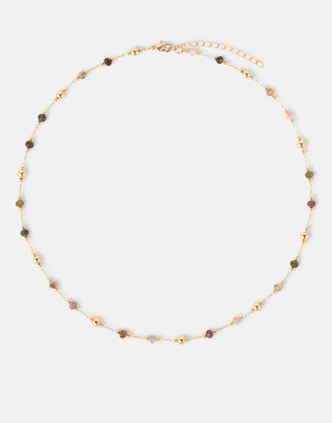 Collar multipiedras círculos