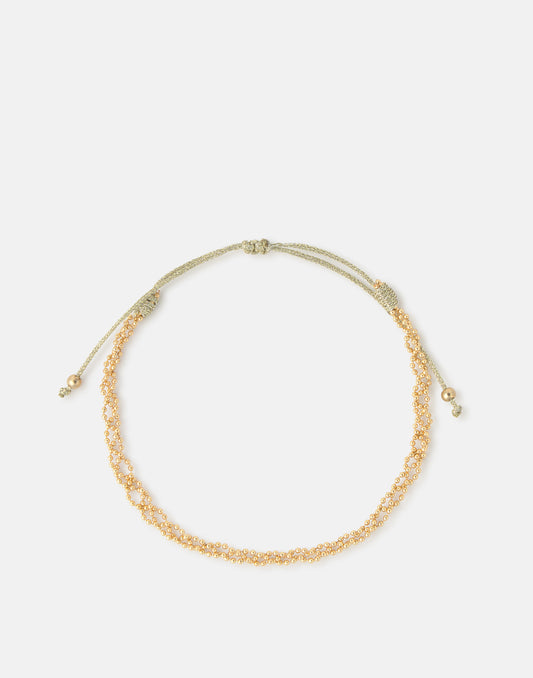 Pulsera hilo oro