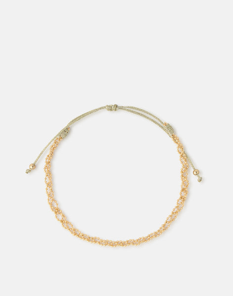 Pulsera hilo oro