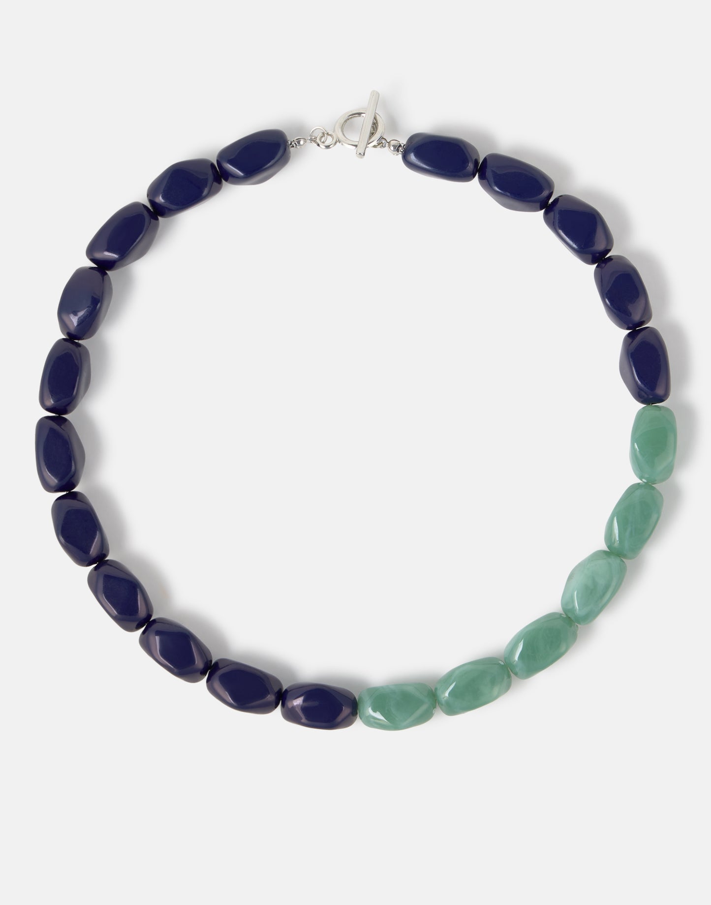 Collar cuentas bicolor