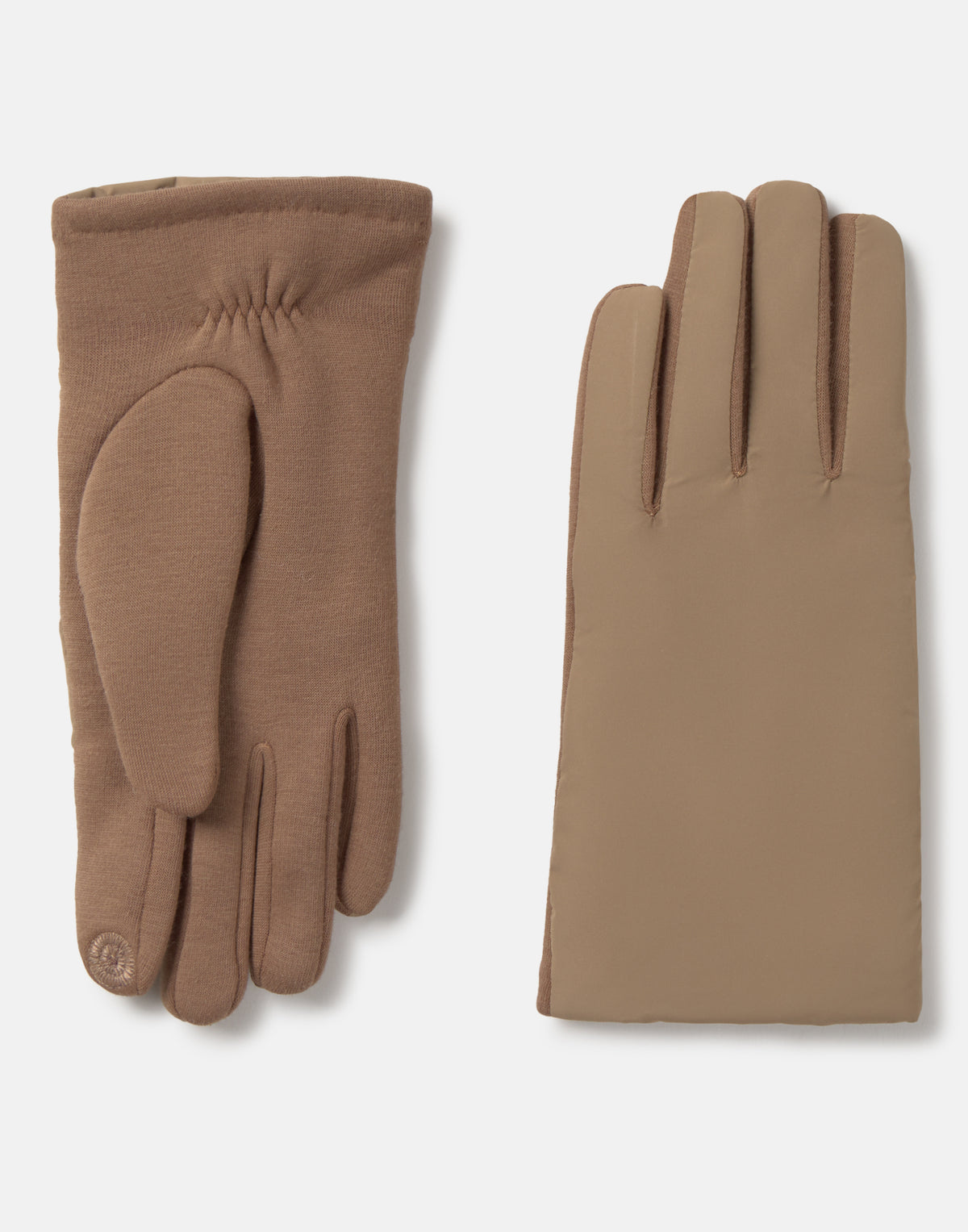 Kombinierte Rippstrickhandschuhe mit Touch-Funktion