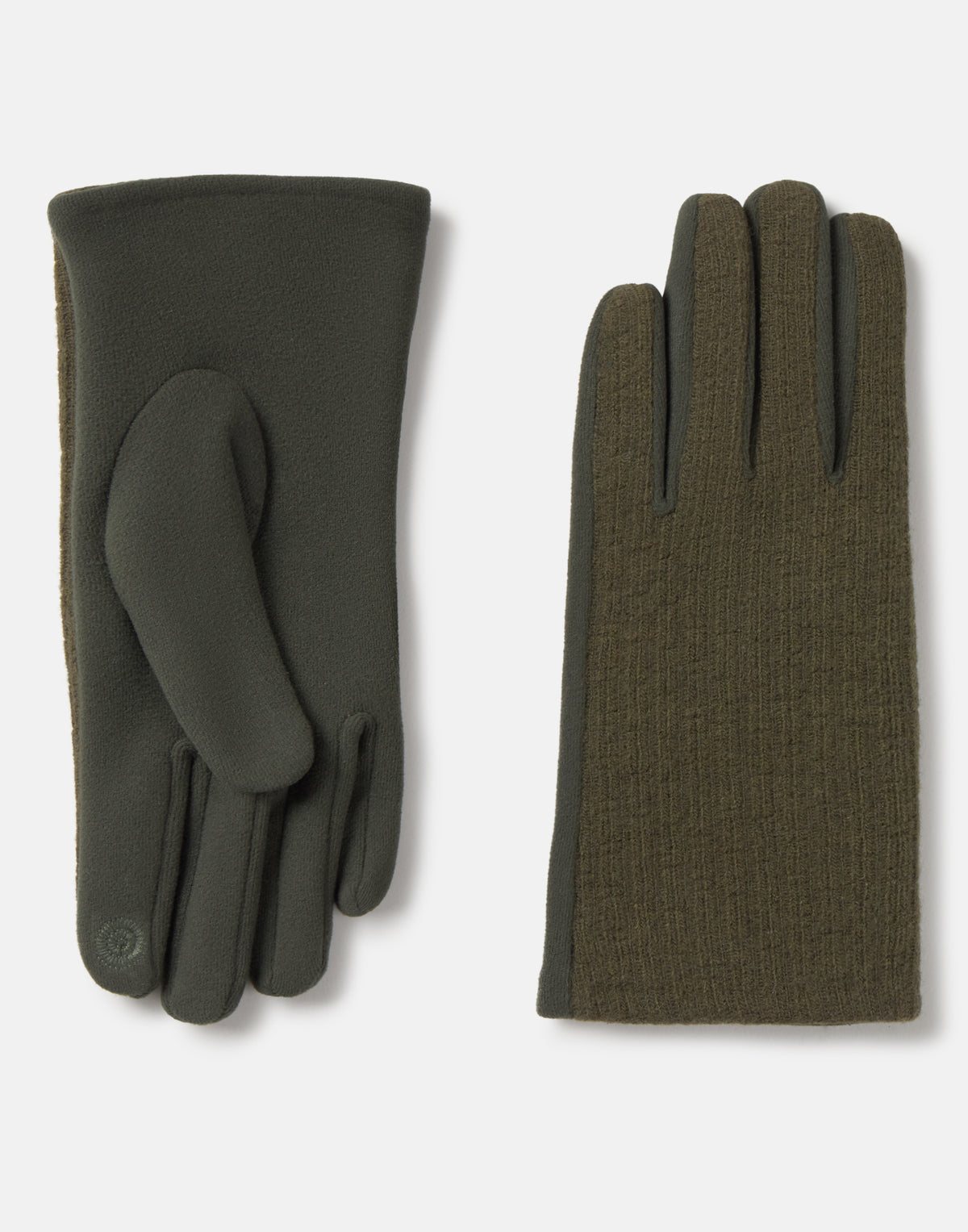 Kombinierte Rippstrickhandschuhe mit Touch-Funktion
