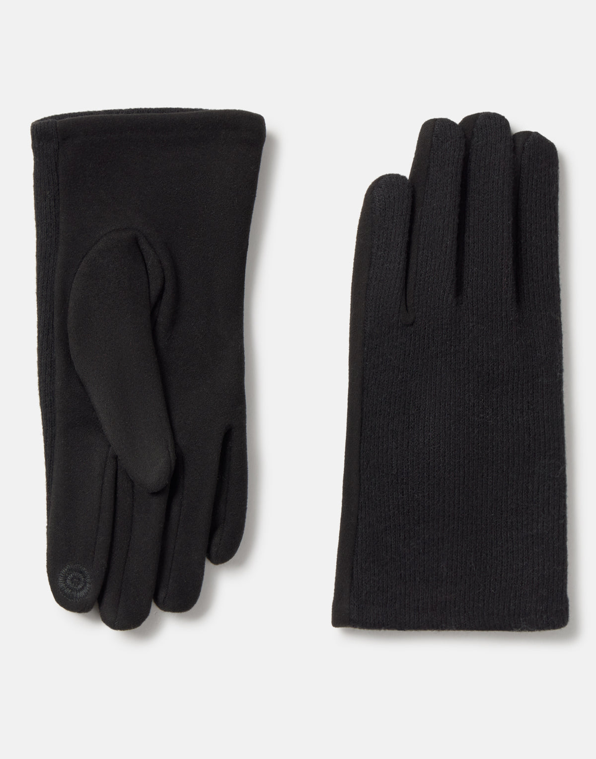 Guanti da uomo touch combinati a costine