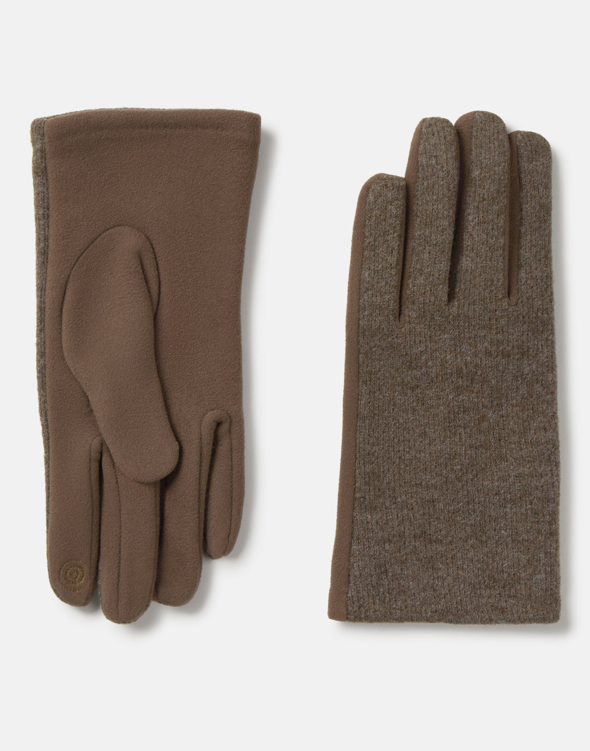 Guanti da uomo touch combinati a costine