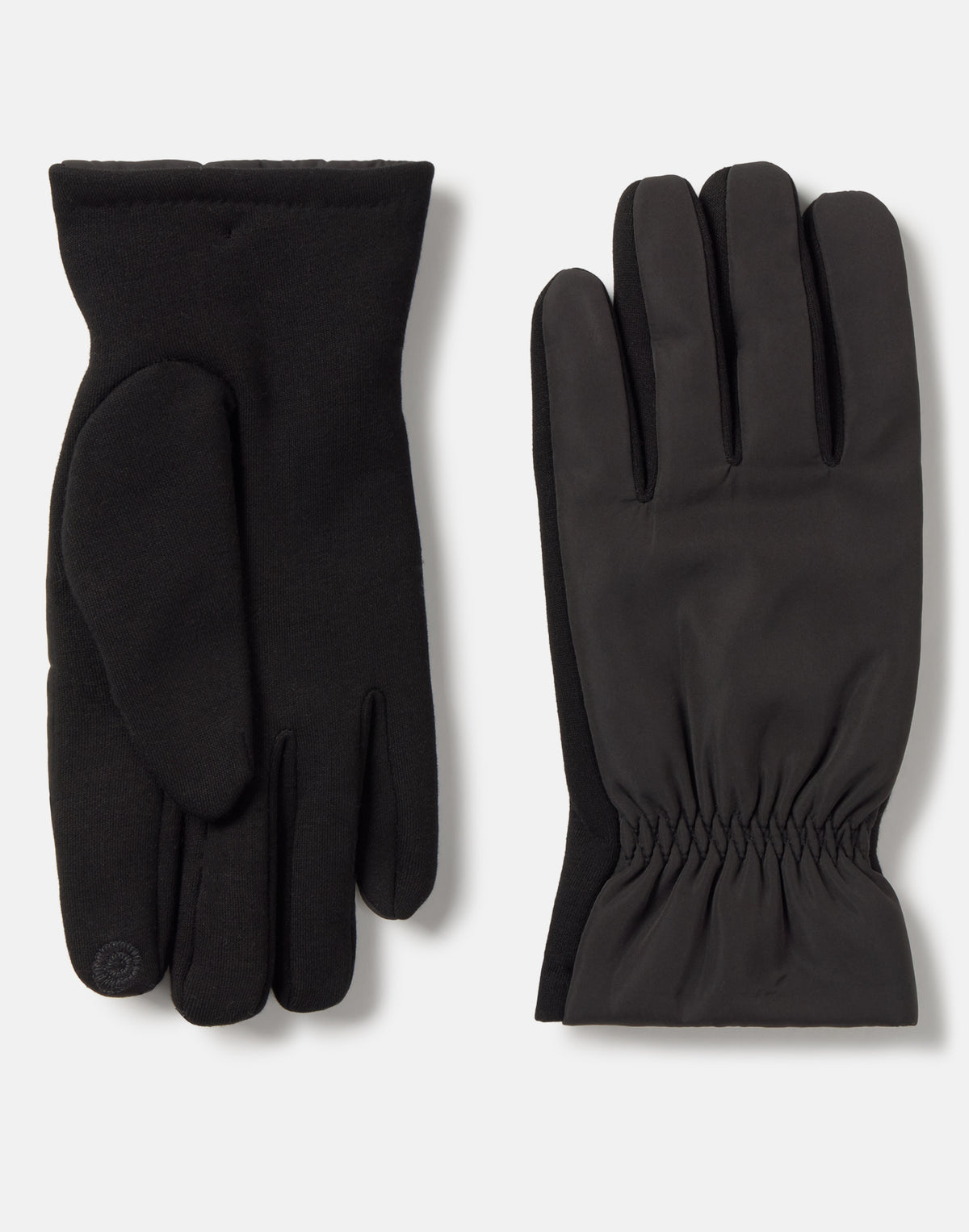Men’s mixed-fabric nylon touch-screen gloves