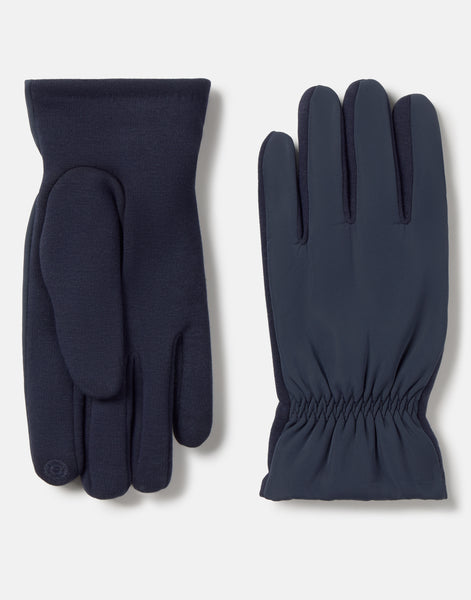 Men’s mixed-fabric nylon touch-screen gloves