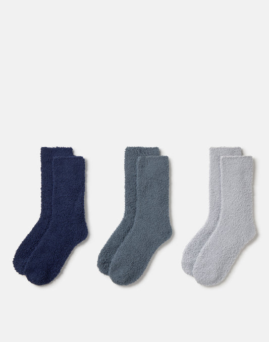 Set 3 calcetines Fluffy hombre
