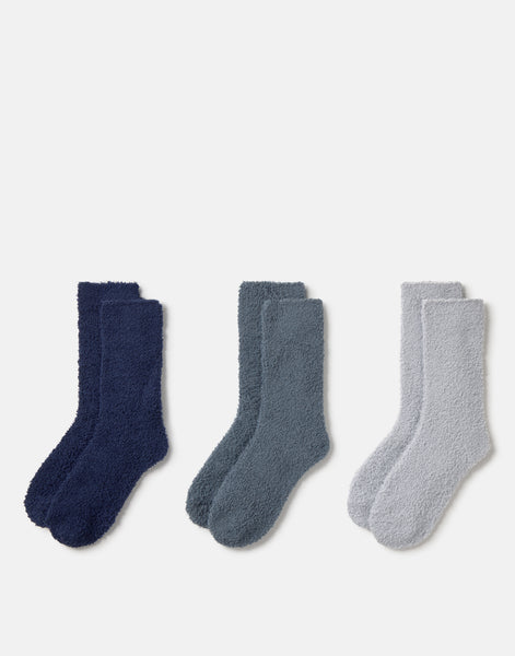 Set 3 calcetines Fluffy hombre