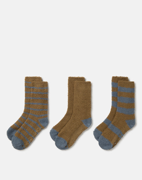 3er-Set flauschige Herrensocken