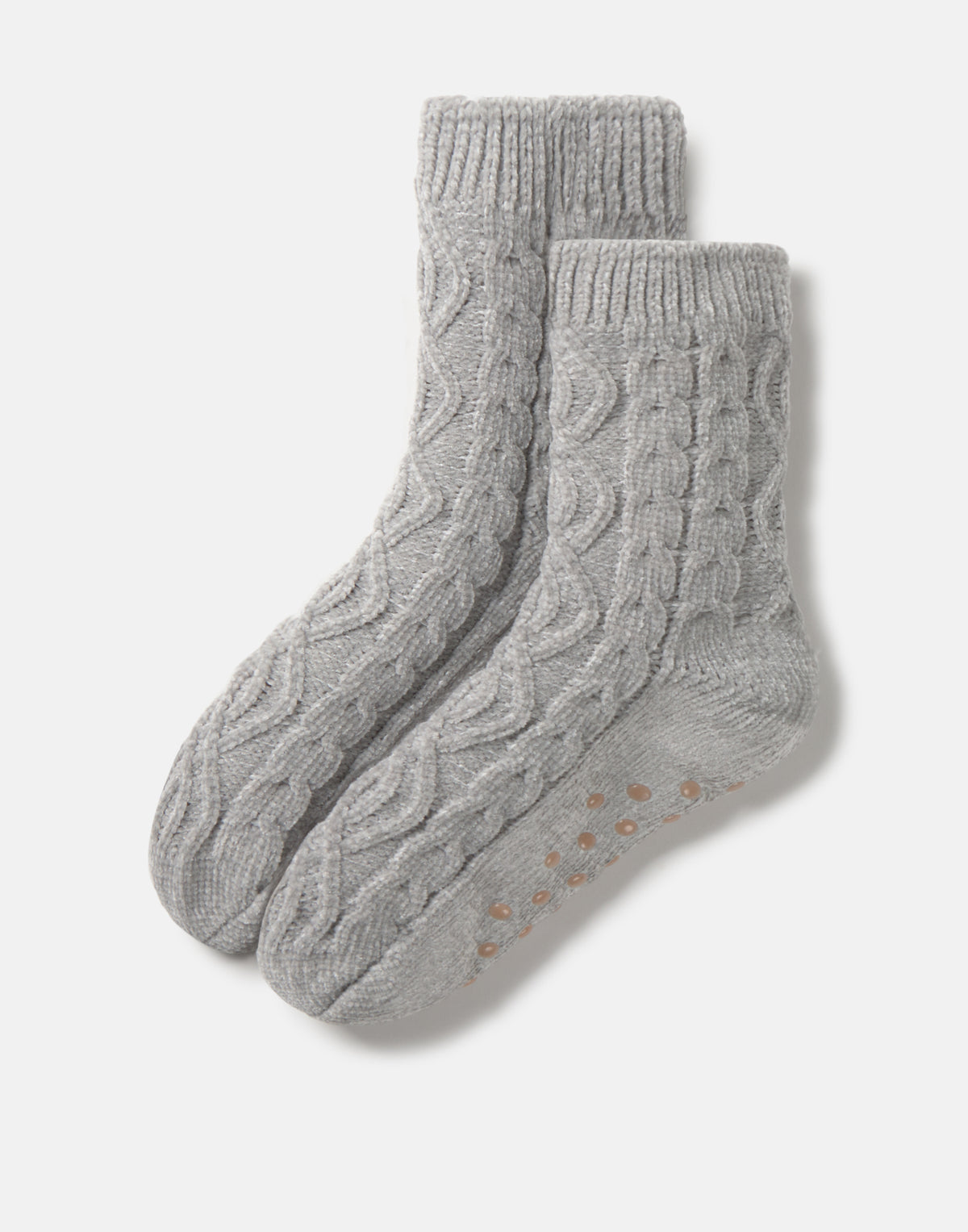 Chenille-Socken mit Teddyfutter