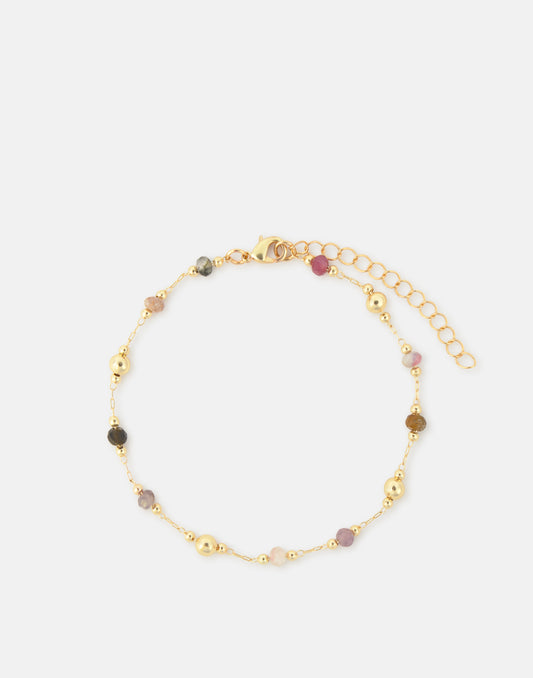 Pulsera multipiedras círculos