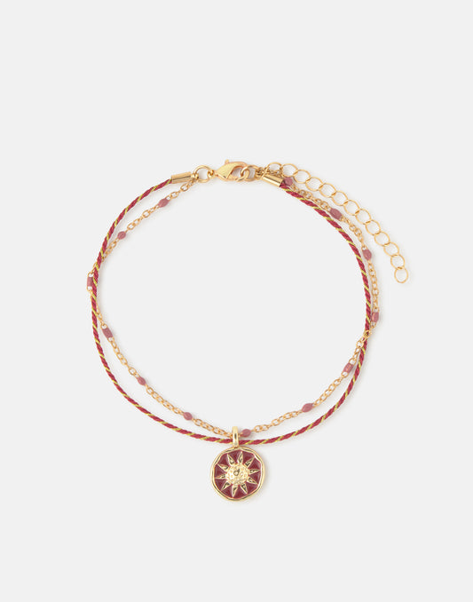 Pulsera doble charm enamel