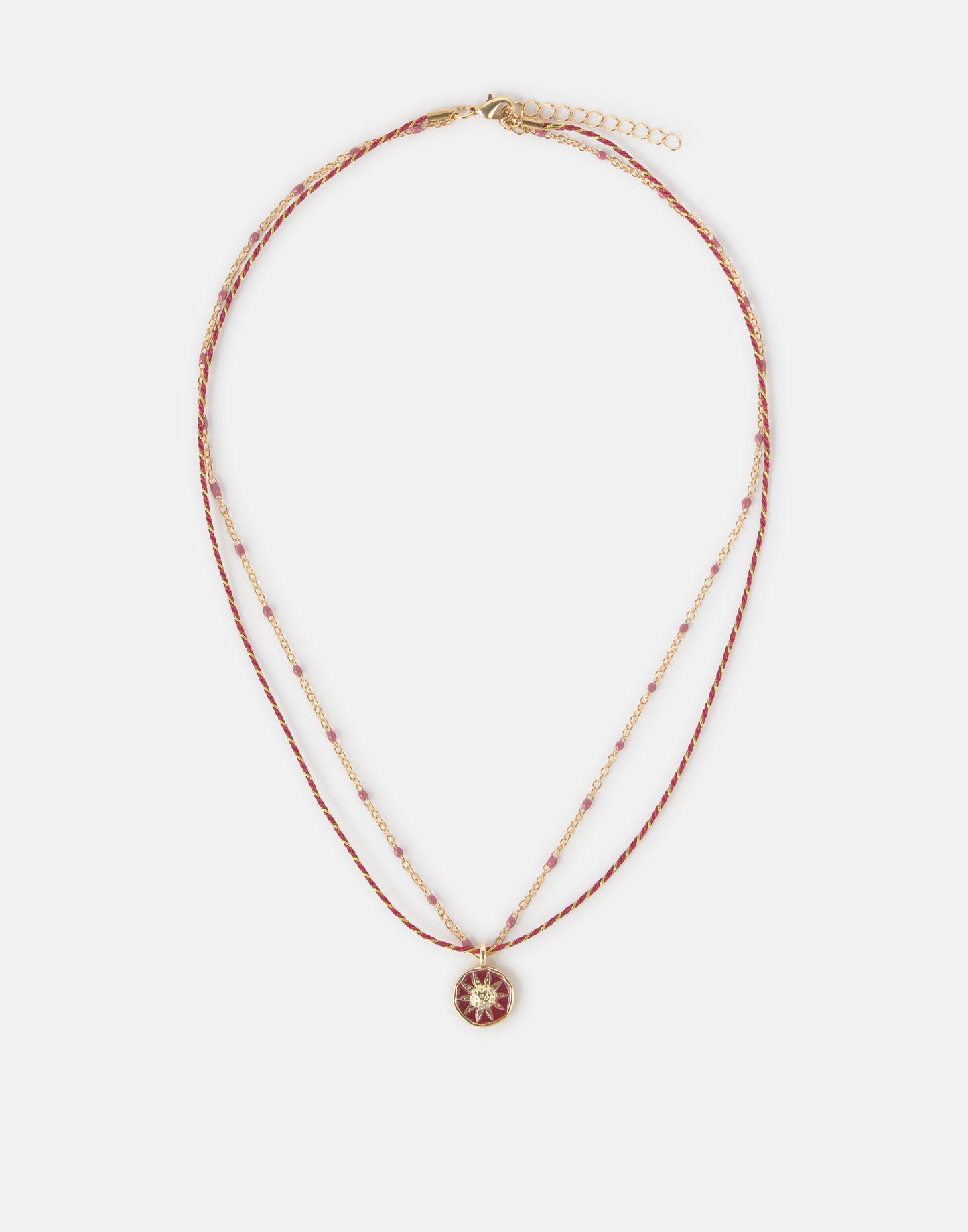 Collar doble charm enamel