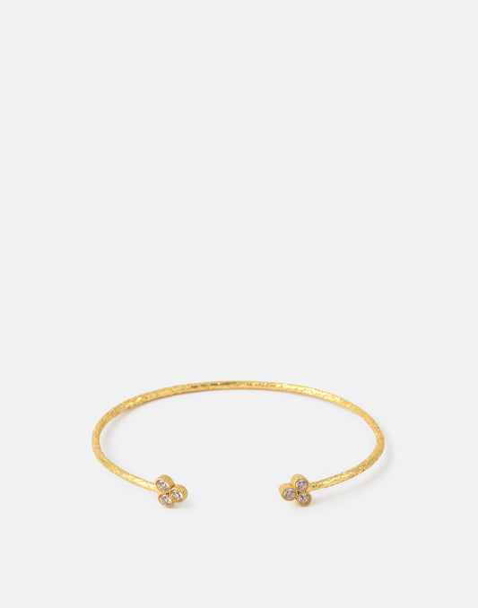 Pulsera rígida 3 circonitas