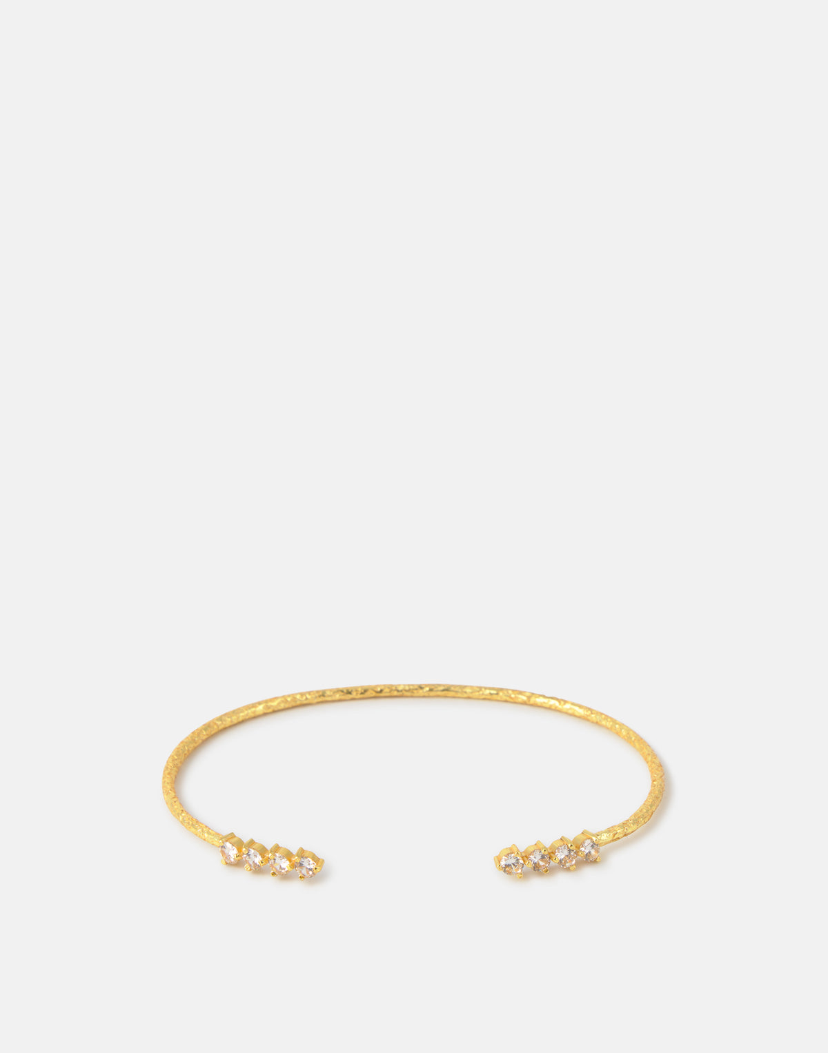 Pulsera rígida 4 circonitas
