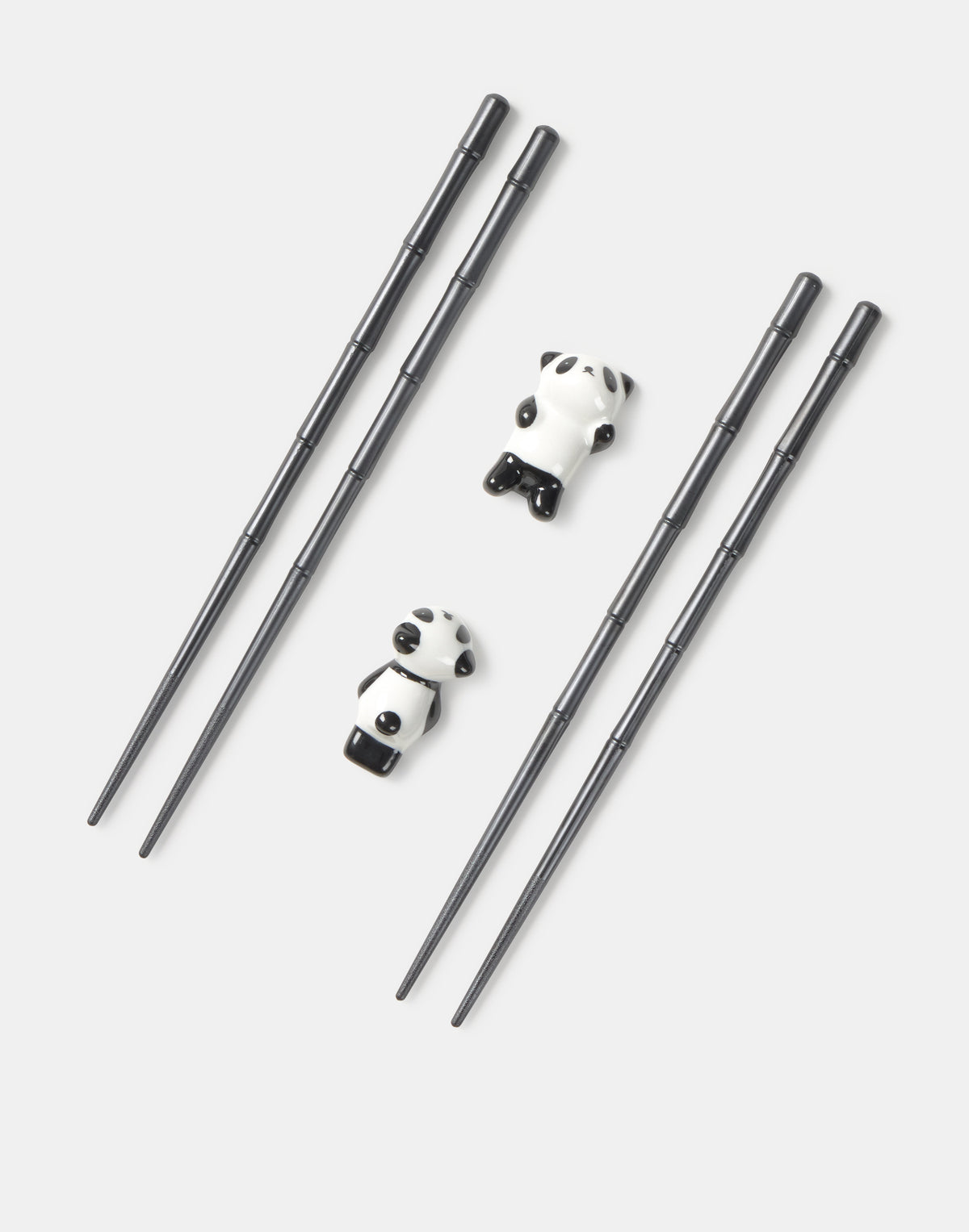 Set 2 paia di bacchette panda