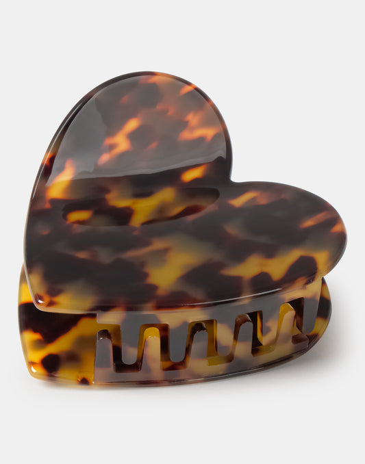 Pinza corazón nacarado