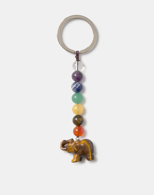 Elephant Chakra Keychain