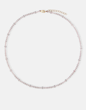 Kette mit transparenten Perlen