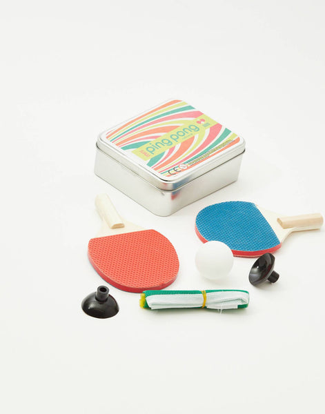 Mini ping pong con caja