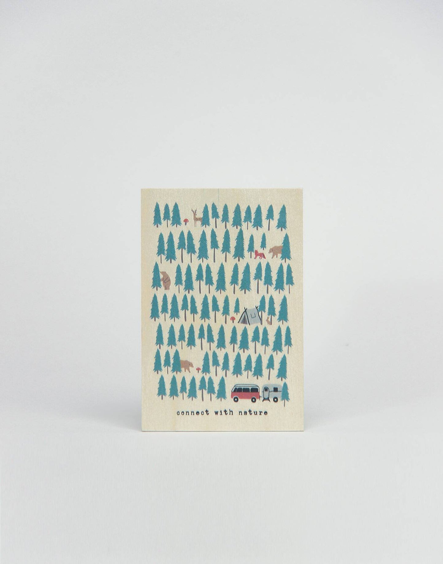 Holz Postkarte