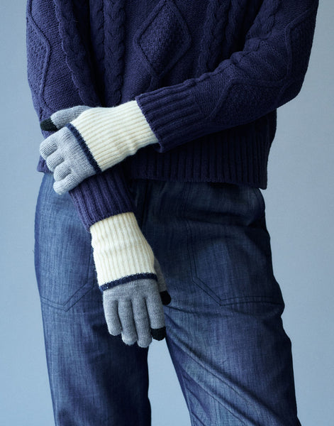 Double ribbed gloves