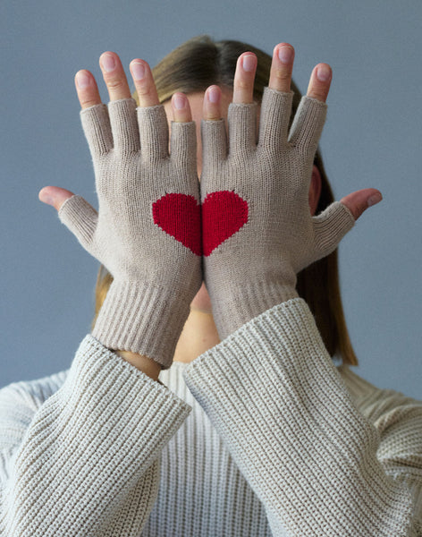 Heart Mittens