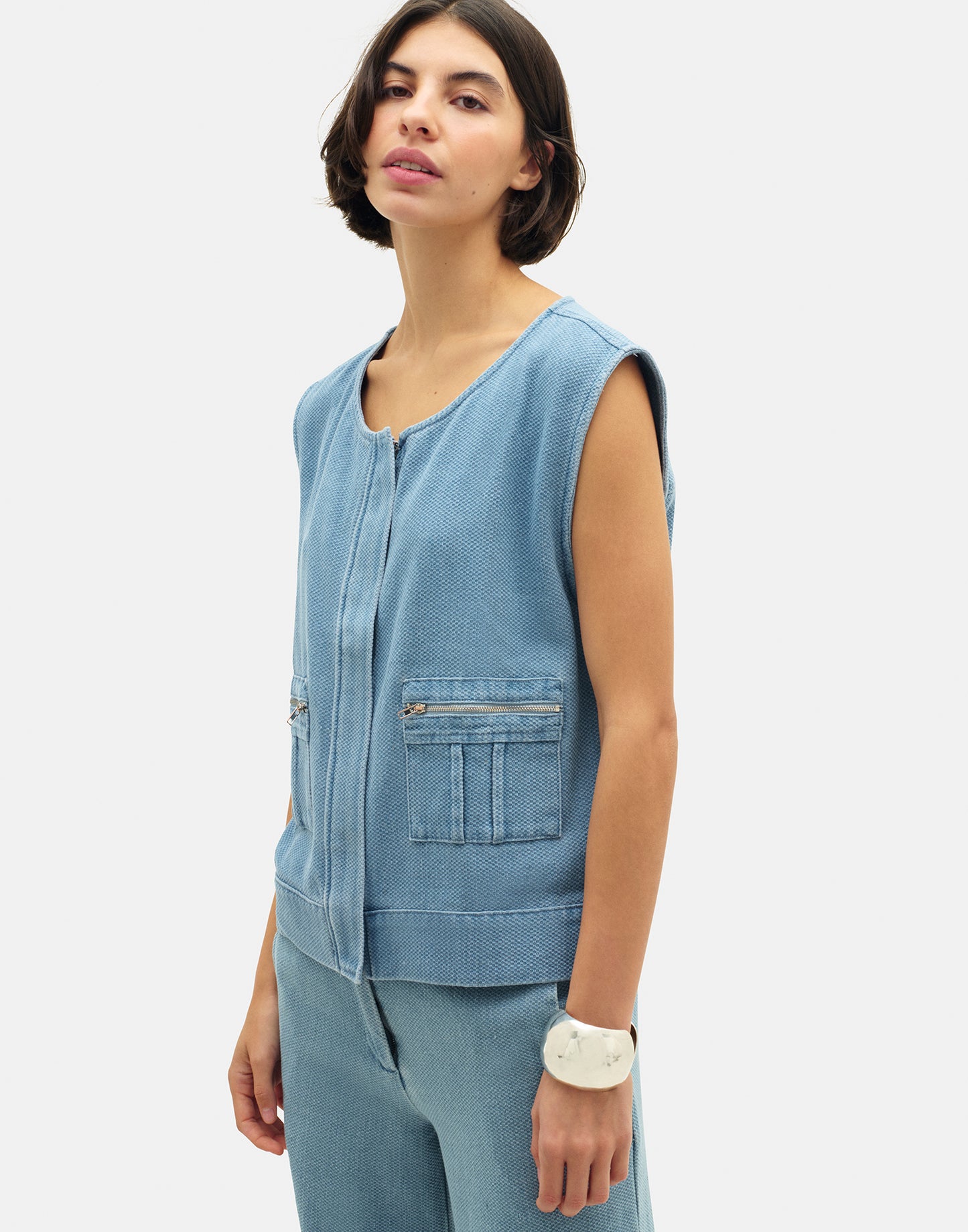 Gilet en jean Amado